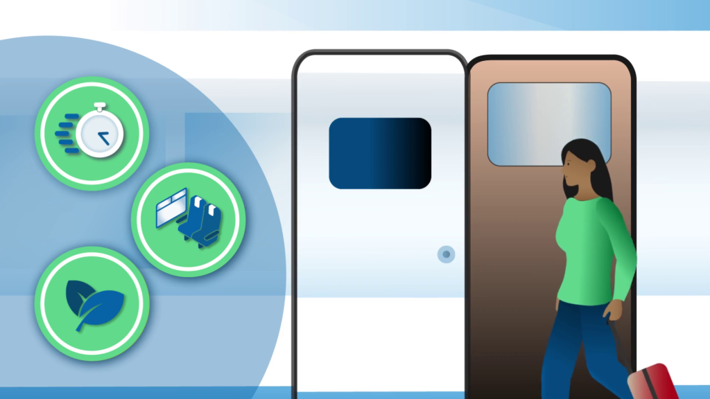 Community of European Railways and Infrastructure companies (CER) high speed rail animation